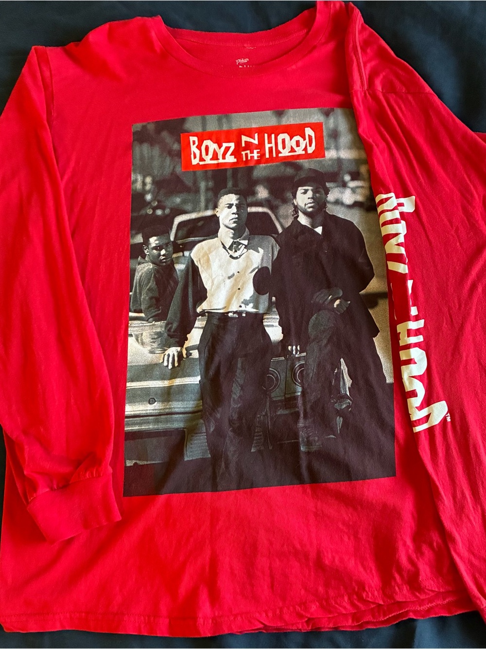 Boyz N The Hood Red Graphic Long-Sleeve Shirt